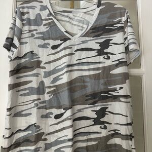Natural Reflections Gray Camouflage Tee
